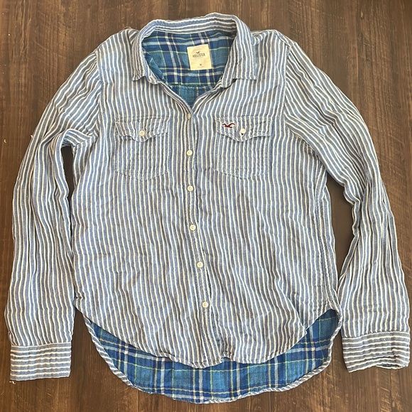 Striped Button Up - Picture 1 of 3